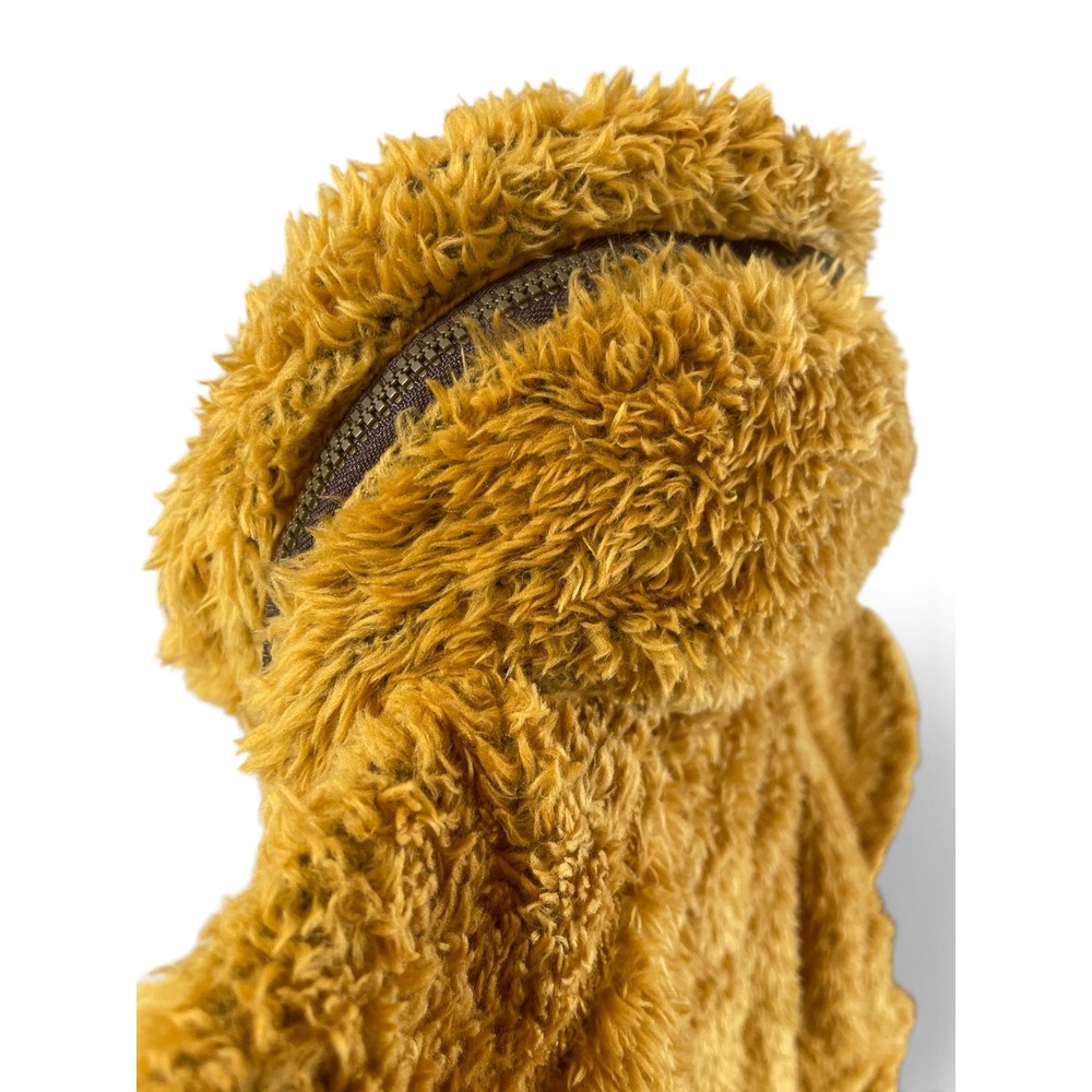 Kuhl Flight Vest M Gold Mustard High Pile Italian Fleece Sherpa Hooded Gilet - Picture 6 of 16